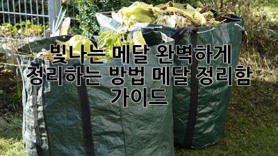 빛나는 메달, 완벽하게 정리하는 방법! 메달 정리함 가이드 ✨