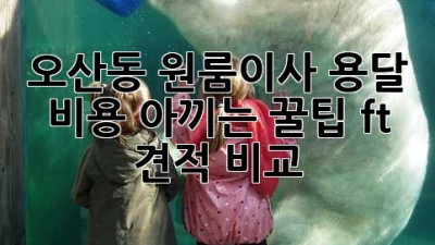 오산동 원룸이사, 용달 비용 아끼는 꿀팁🍯 (ft. 견적 비교)