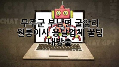 무주군 부남면 굴암리 원룸이사, 용달업체 꿀팁 대방출🍯